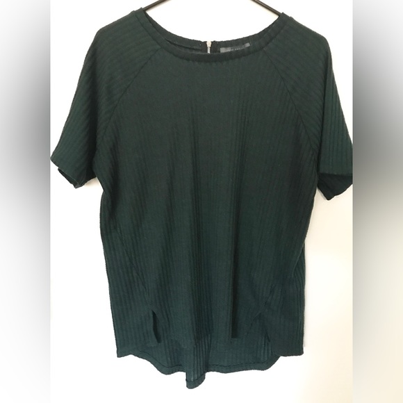 🌱2/$15 Knit Short Sleeve - Forest Green - Picture 1 of 3